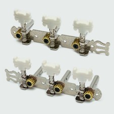 Classical Guitar Tuning Pegs 3R3L Machine Heads 3in1 String Tuner Key Chrome
