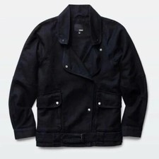 Wilfred Free Aritzia Rayder Moto Jacket Women s Size XS Black