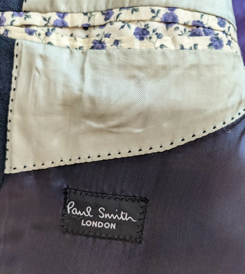PAUL SMITH Man's Blazer Jacket 40 inch Chest BEAUTIFUL LINEN MIX CLOTH - PERFECT - image 3 of 4