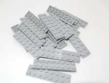 LEGO Plate  |  #3034 - 2 x 8  |  Light Grey  |  22 Pieces