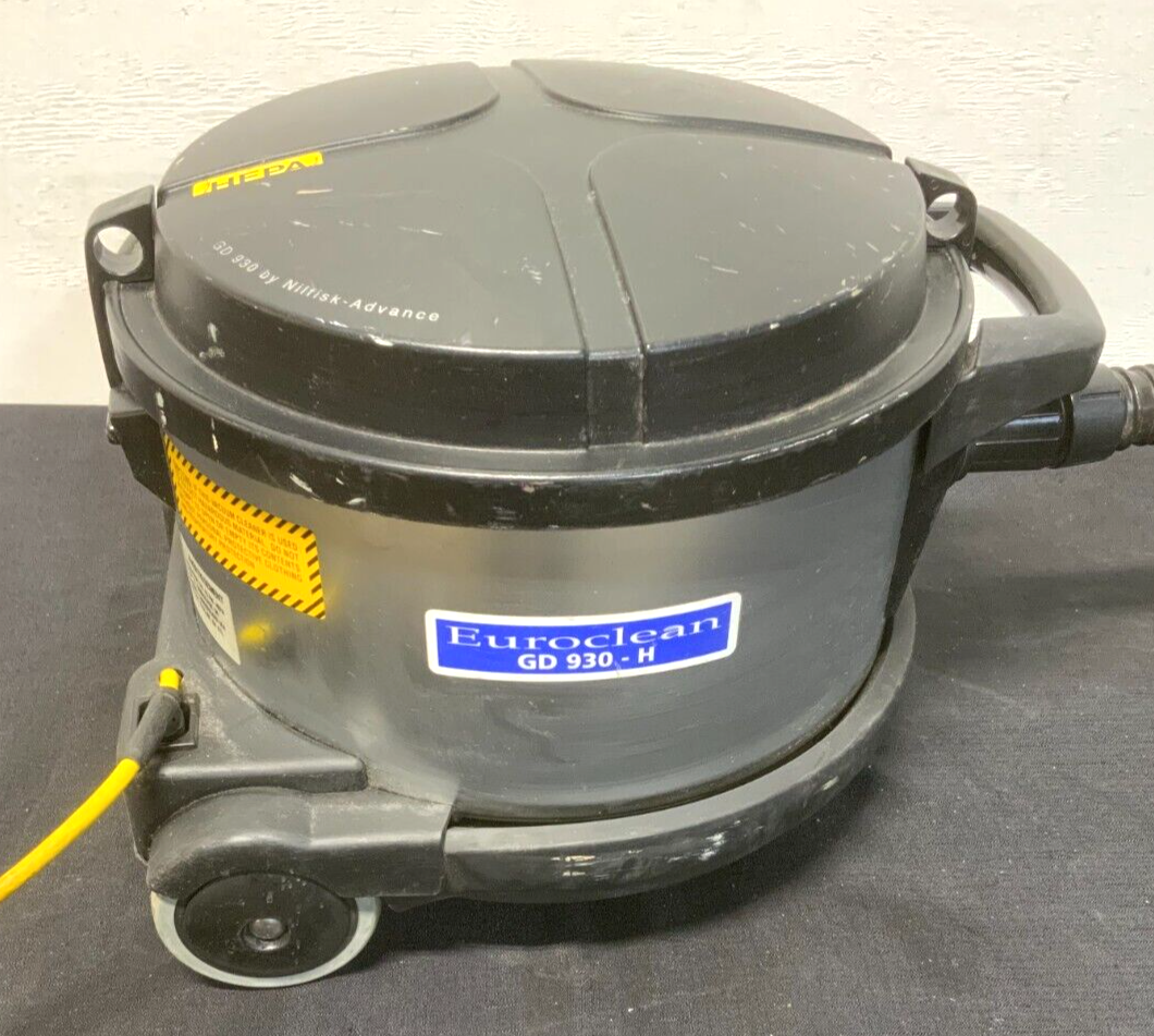 NilfiskAdvance Euroclean GD930 H HEPA Canister Vacuum Sweeper 4 Gallon