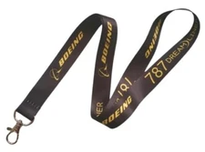 Boeing 787 Dreamliner Airlines Jumbo Jet Passenger Model Aircraft Neck Lanyard