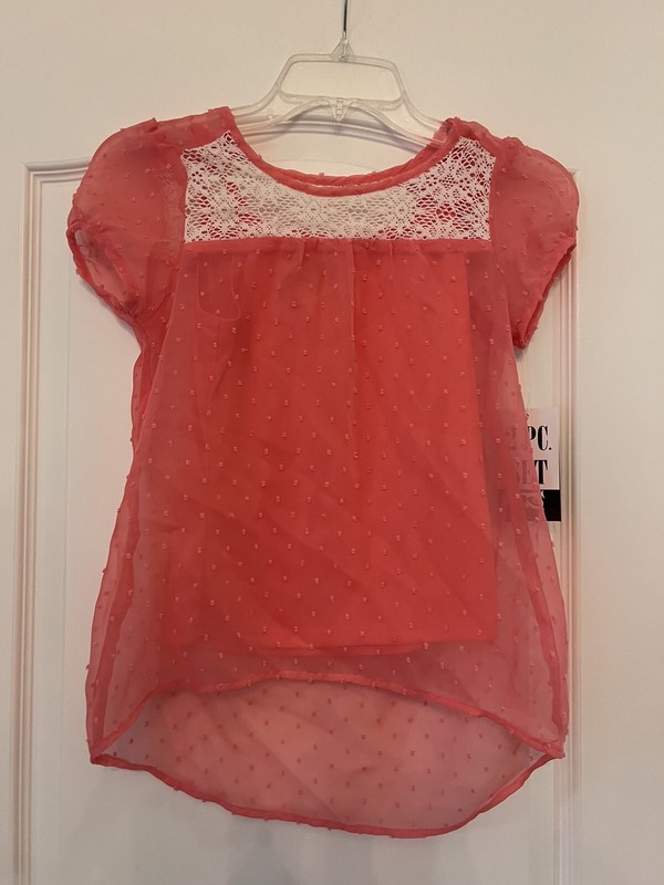 2- hip by wrapper Girls blouse new with tag size medium
