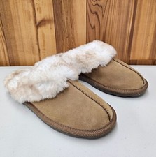 Stars Above Chandra Brown Suede Leather Women's Slippers 7