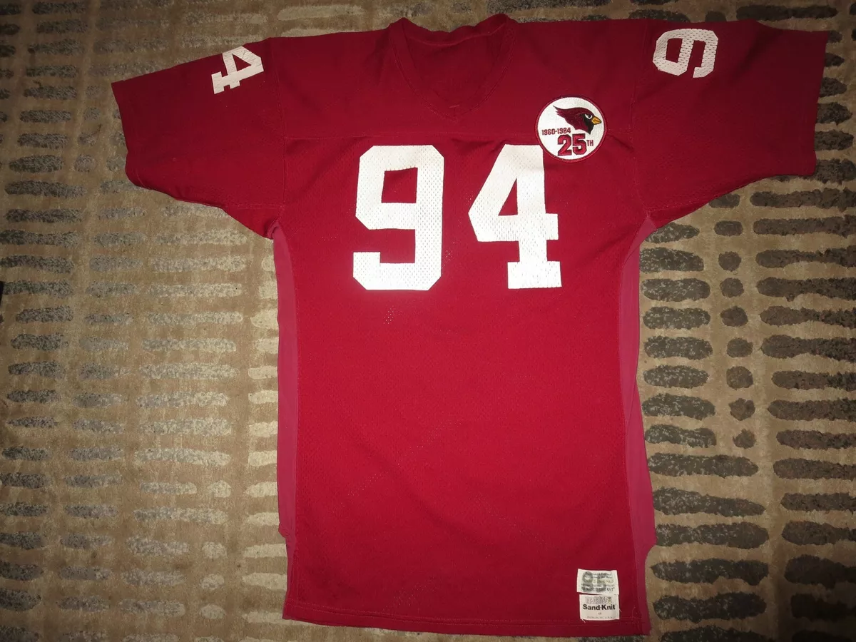 St. Louis Cardinals #64 NFL Sand-knit Game Used Worn Jersey 48