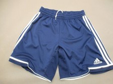 ADIDAS CLIMACOOL Size L Boys Blue Stretch Waist Drawstring Running Shorts 296