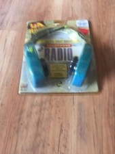 Vintage 90'S LA Rock Am/Fm Lightweight Headphones Radio Antenna Head Set