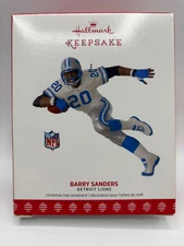 Hallmark Keepsake Ornament 2017 Barry Sanders Detroit Lions