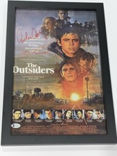 THE OUTSIDERS SIGNED FRAMED 11X17 POSTER HOWELL ESTEVEZ RALPH MACCHIO BAS COA 1