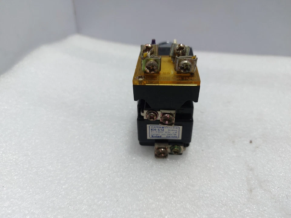 Koino KH-512 Pilot Light Button Lamp 50-60Hz Contact Volt 250V 6A - GREEN - Image 4 of 4