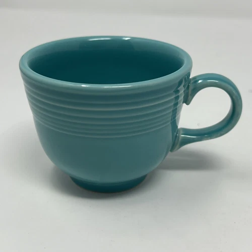 Fiesta Ware Turquoise Coffee Tea Cup Homer Laughlin HLC Replacement