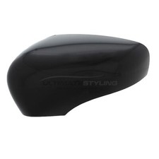 Renault Captur 2013-2020 Door Wing Mirror Cover Cap Gloss Black Passenger Left