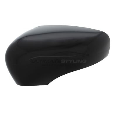 Renault Captur 2013-2020 Door Wing Mirror Cover Cap Gloss Black Passenger Left