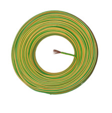 Erdungskabel H07V-K grün gelb 1x1,5 mm² Einzelader flexibel Litze 1 - 100m fein