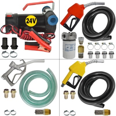 DIESELPUMPE 24V HEIZÖLPUMPE PUMPE DIESEL AUTOMATIK ZAPFPISTOLE UMFÜLLPUMPE MOBIL