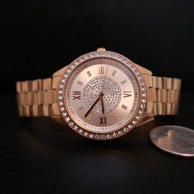 JBW MONDRIAN ROSE GOLD WATCH JBW Mondrian 1/6 CT. T.W. Diamond And Crystal Accent 18K  main image 4