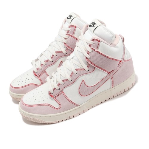 Nike Dunk HI 1985 Barely Rose Denim Pink Summit White Men Casual Shoe DQ8799-100 | eBay