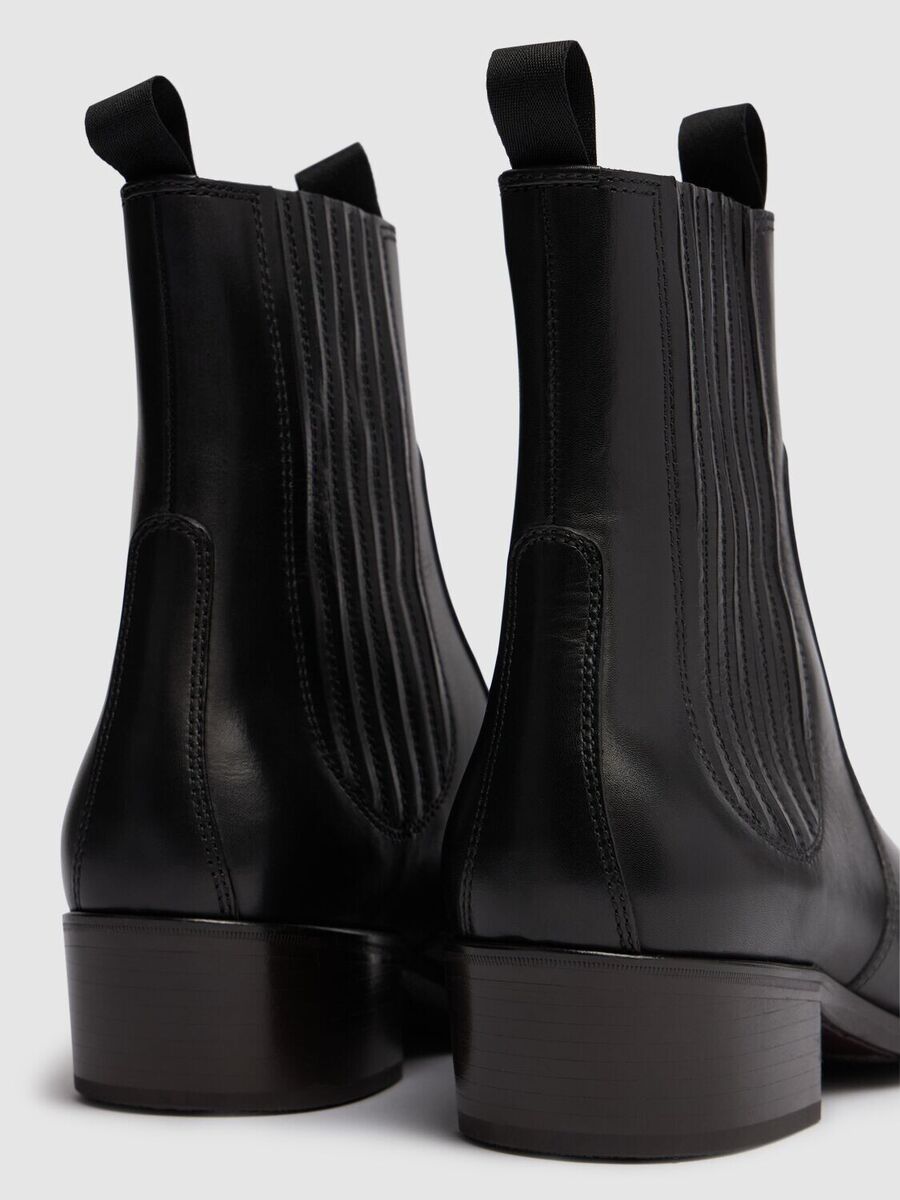 LEMAIRE Black Leather 40mm Chelsea Boots New And Authentic
