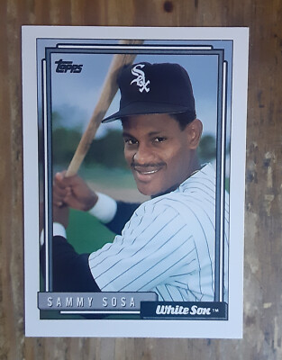 rare sammy sosa cards Rare 1992 Topps Sammy Sosa #94 Baseball Error Card (Wrong Birthday)