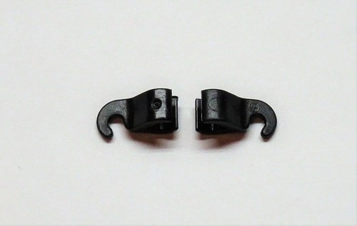 2 x WAFFEN SCHILD HALTERUNG SCHWARZ FÜR PIN PLAYMOBIL zu Gürtel Kragen Figur C05 - Picture 2 of 3