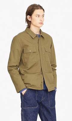 Bnwt J Crew Wallace Barnes Herringbone Shirt Jacket Sz Large