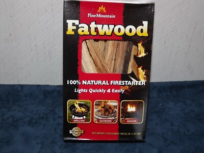Pine Mountain Fatwood 100% Natural Firestarter, 1.5 lb./box - Lot of 3 boxes