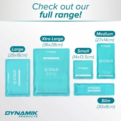 DYNAMIK PRODUCTS Reusable Hot Cold Gel Pack - Ice Pack for Sports Injuries Pain Relief