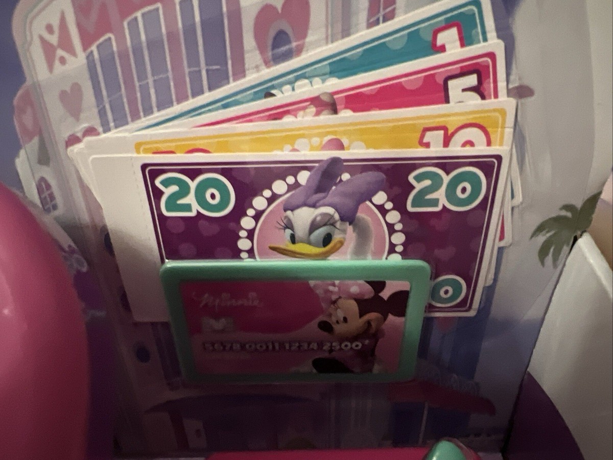 Minnie Mouse Bowtique Cash Register Disney Junior 3 Years Kids Toy