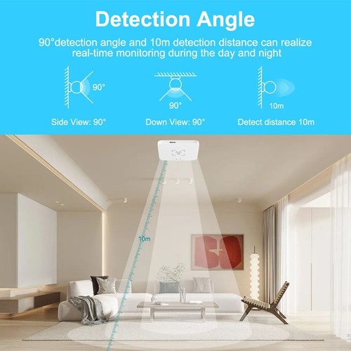 Produktbild von Hygrometrie- Und Temperatursensor Zigbee / Mit Taste Verbunden - GrowLED