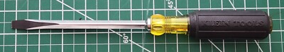 Klein Tools USA-Made 600-6 Slotted Screwdriver 6'' square shank & keystone head