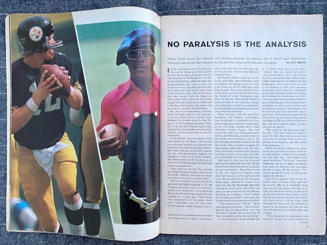 Sports Illustrated October 11, 1971 Pittsburgh Steelers Mean Joe Greene!   - Image 2 of 3