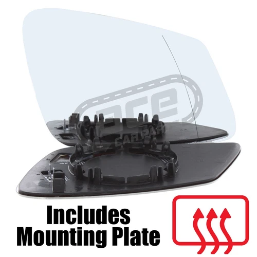 BMW 1 Series F20 2011-> Heated Wide Angle Wing Mirror Glass Drivers Side Clip On