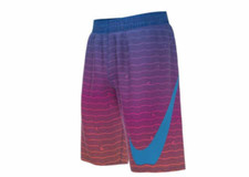 NIKE SHARK STRIPE BREAKER 8" VOLLEY SWIM SHORTS BOYS XL