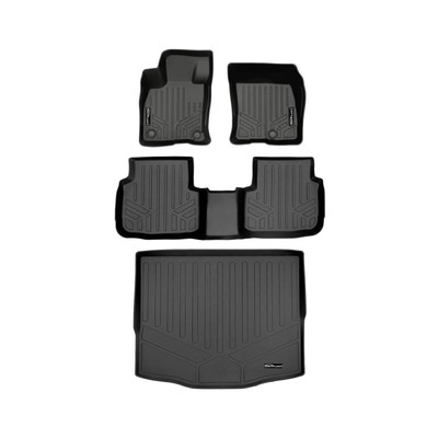 SMARTLINER All Weather Customer Fit Floor Mats 2 Rows and Cargo Behind 2nd Ro...