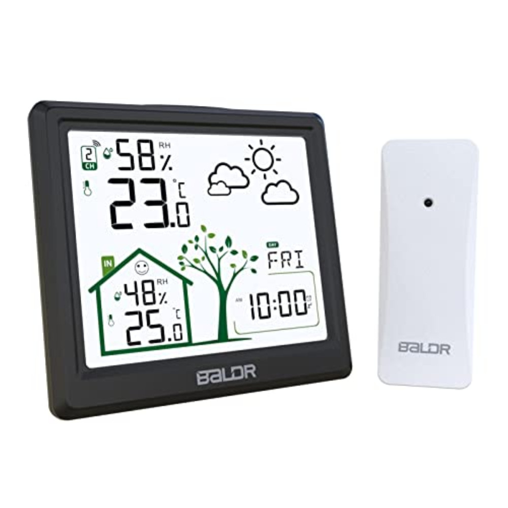 Stazione Meteorologica LEVIPE Wireless: Sveglia e Igrometro Professionale