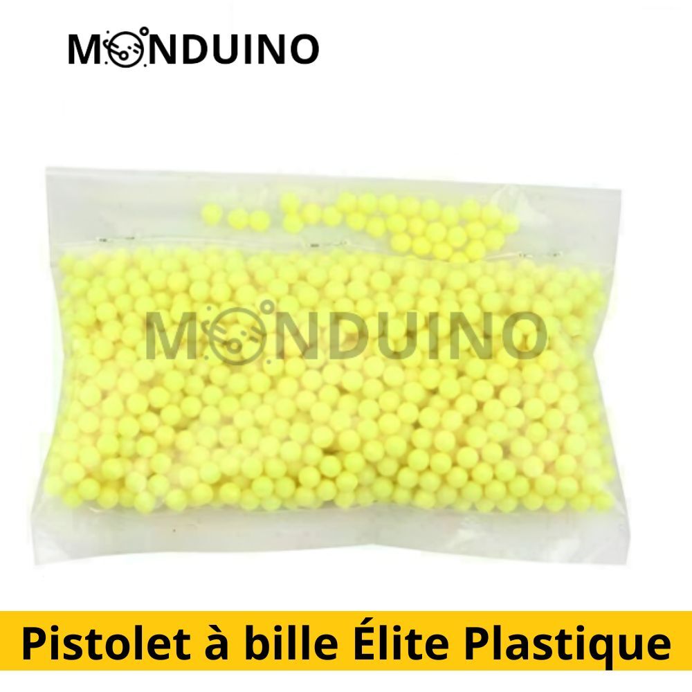 Pistolet à bille Élite Plastique + 100 billes Airsoft Jouet de qualité  +18ans