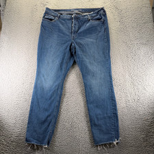 Old Navy Pop Icon Jeans Womens 18 Blue Cotton Denim Skinny High-Rise Button Fly