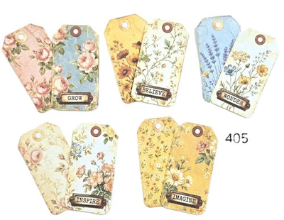 #ad Vintage style Tags Supplies Scrapbooks Junk Journal 405 $2.50
