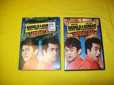 HAROLD & KUMAR ESCAPE FROM GUANTANAMO BAY DVD WITH SLIPCOVER UNRATED 2 DISC SE