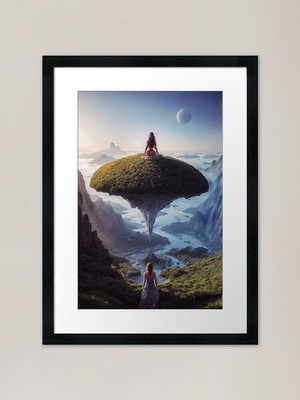 Ätherische Konvergenz gerahmter Kunstdruck gerahmtes Wandbild Poster Leinwanddruck Bild