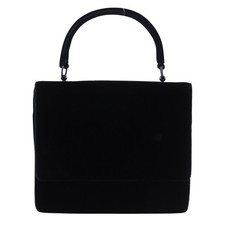 Prada Vintage Velour Handbag Women Black One Size