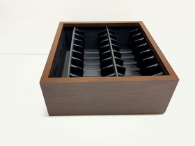 Vintage Atari 2600 16 Video Game  and Manual Faux Wood Storage Holder Organizer