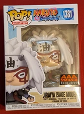 Funko Pop! JIRAIYA SAGE MODE 1381 Naruto Shippuden AAA Anime Excl (Box Crease)
