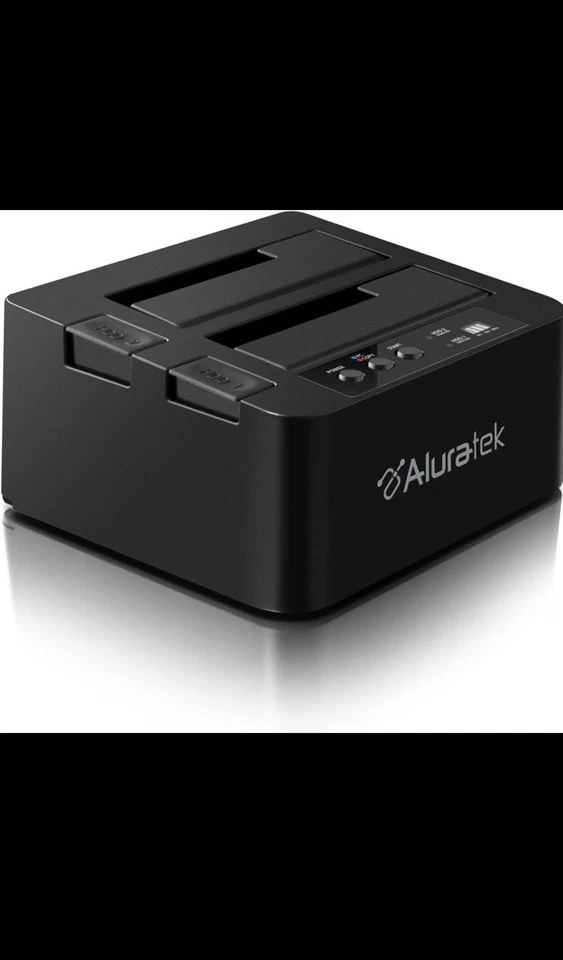 Aluratek USB 2.0 Standalone Duplicator Dock for 2.5/3.5" SATA SSD/HDD Drives New - Image 3 of 4