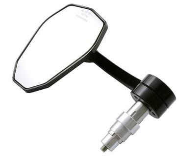 Lenkerendenspiegel VICTORY Evo schwarz mit Adapter 12-22mm für Motorrad, Roller