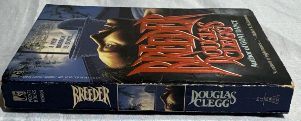 Breeder by Douglas Clegg (First Edition Pocket Books 1990) Horror Novel, SIGNED! - Image 3 of 4