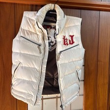 Giubbotto piumino bianco leggero imbottito smanicato puffer uomo donna nuovo