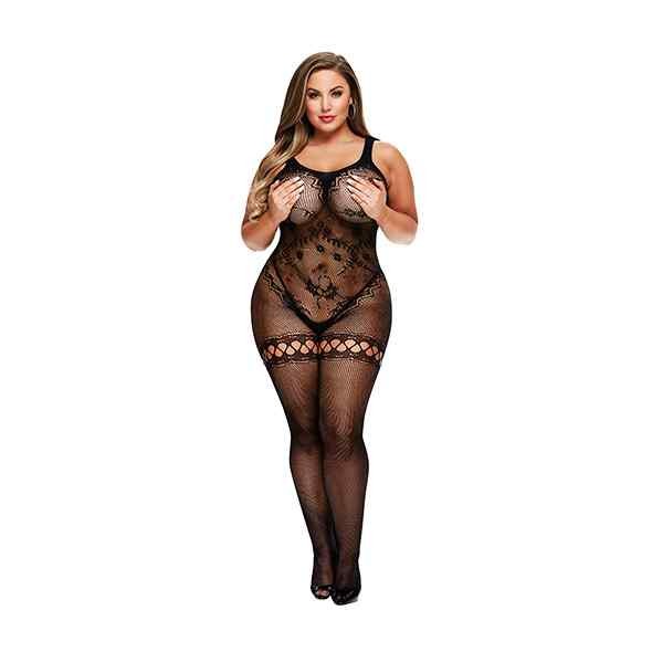 Baci Crotchless Bodystocking One Size - Queen Size Sexy Erotik Fashion Bodys Hot