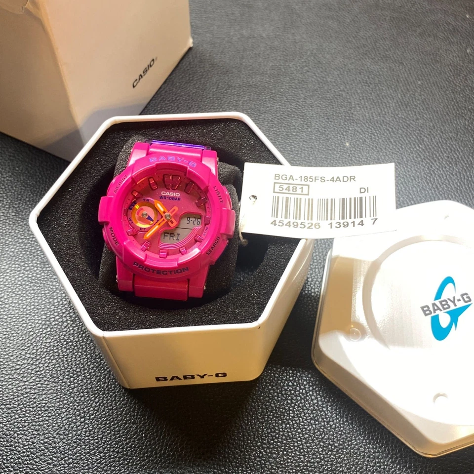 Casio BGA-185FS-4ADR Baby-G Women's Watch Pink Stylish Durable Design - Image 2 of 4