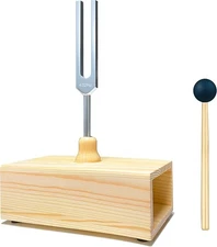 432 Hz Tuning Fork with Resonance Box, Aluminum Alloy, Wooden Speaker, Ideal ...